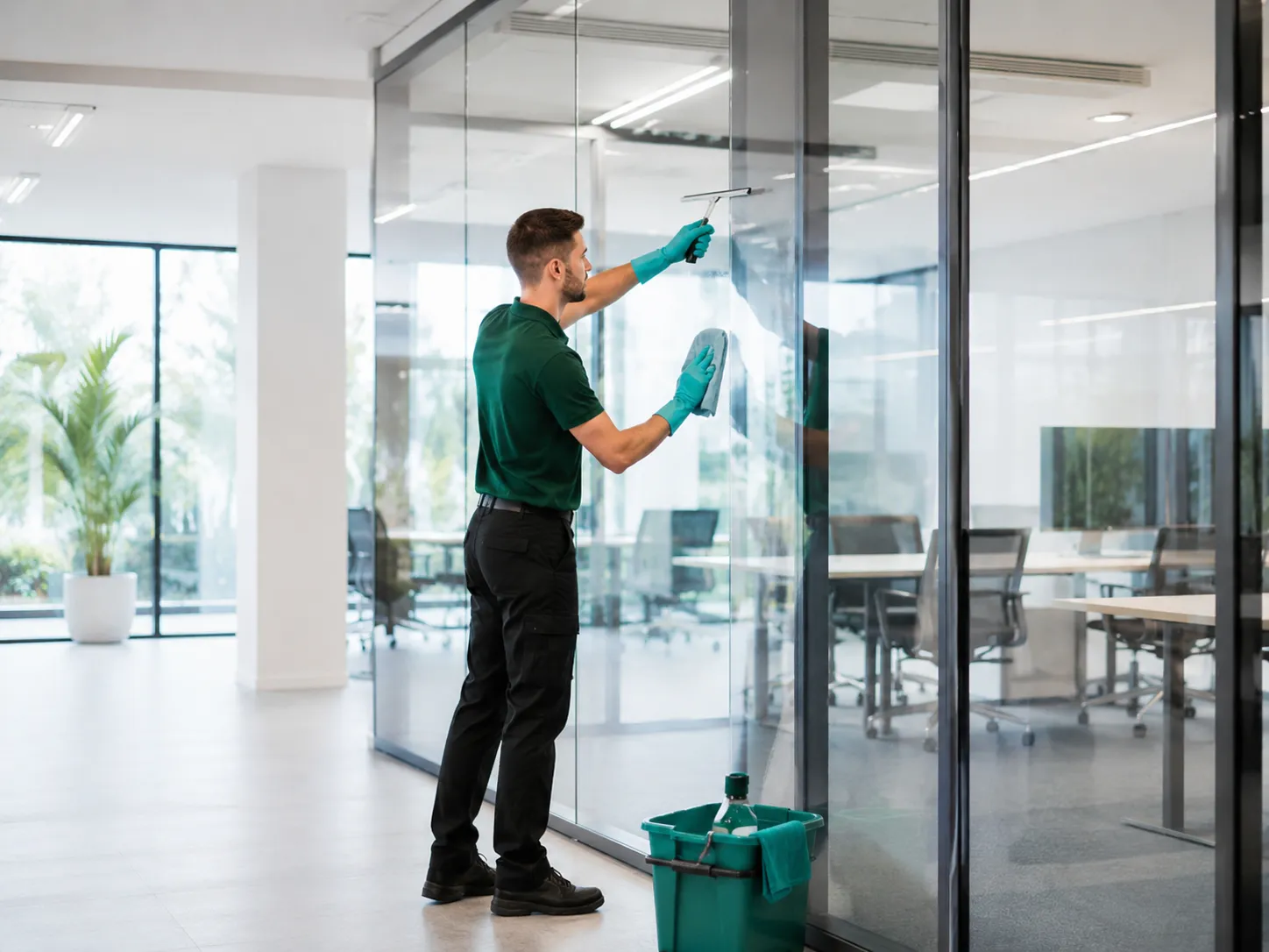 Große Glasfront eines Bürogebäudes in Bremen